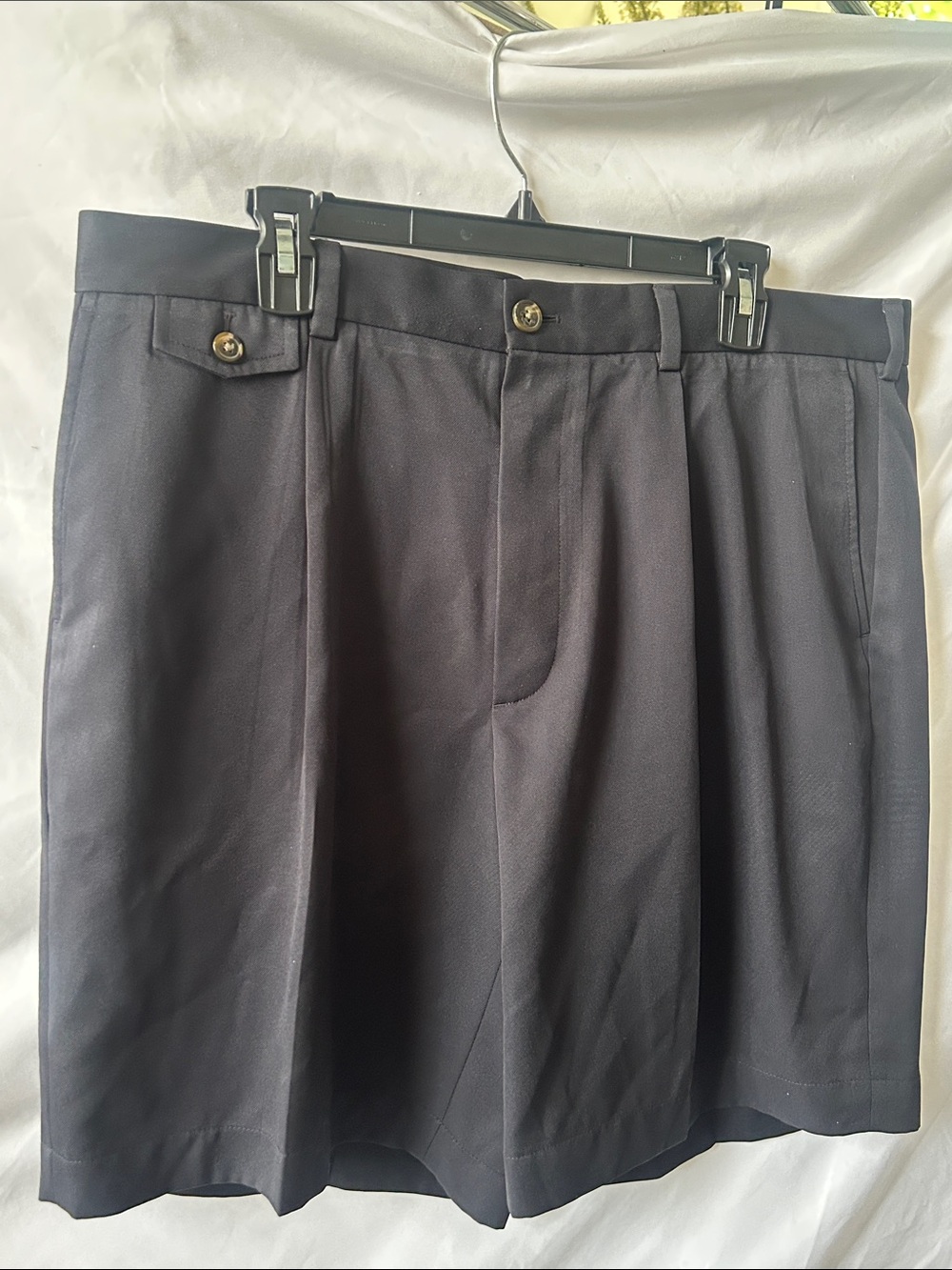 Brooks Brothers Navy Flat-Front Men's Shorts